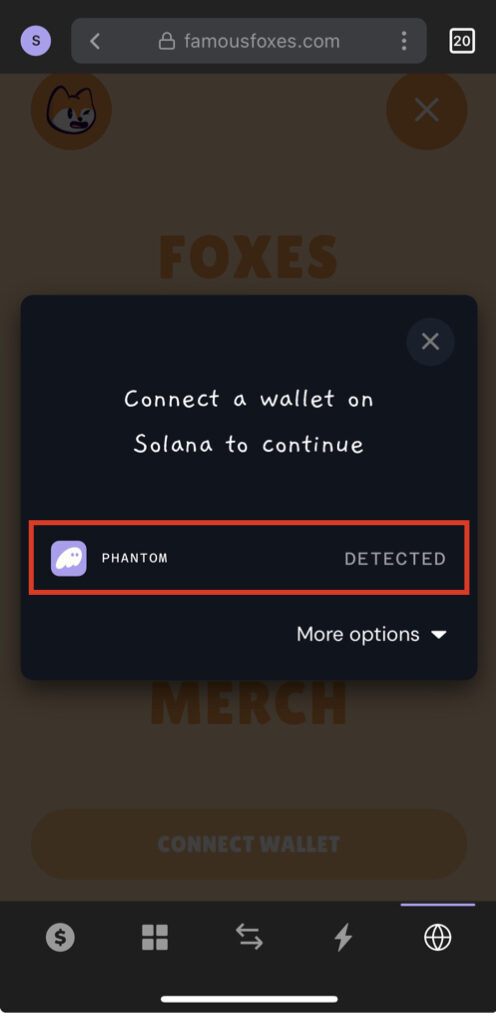 Phantom Wallet Famous Foxes